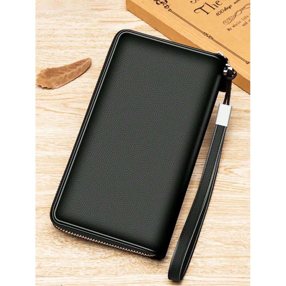 Very Simple Solid Color Basic Long Business Portable Multi-card Multi-function Mobile Wallet Z260205