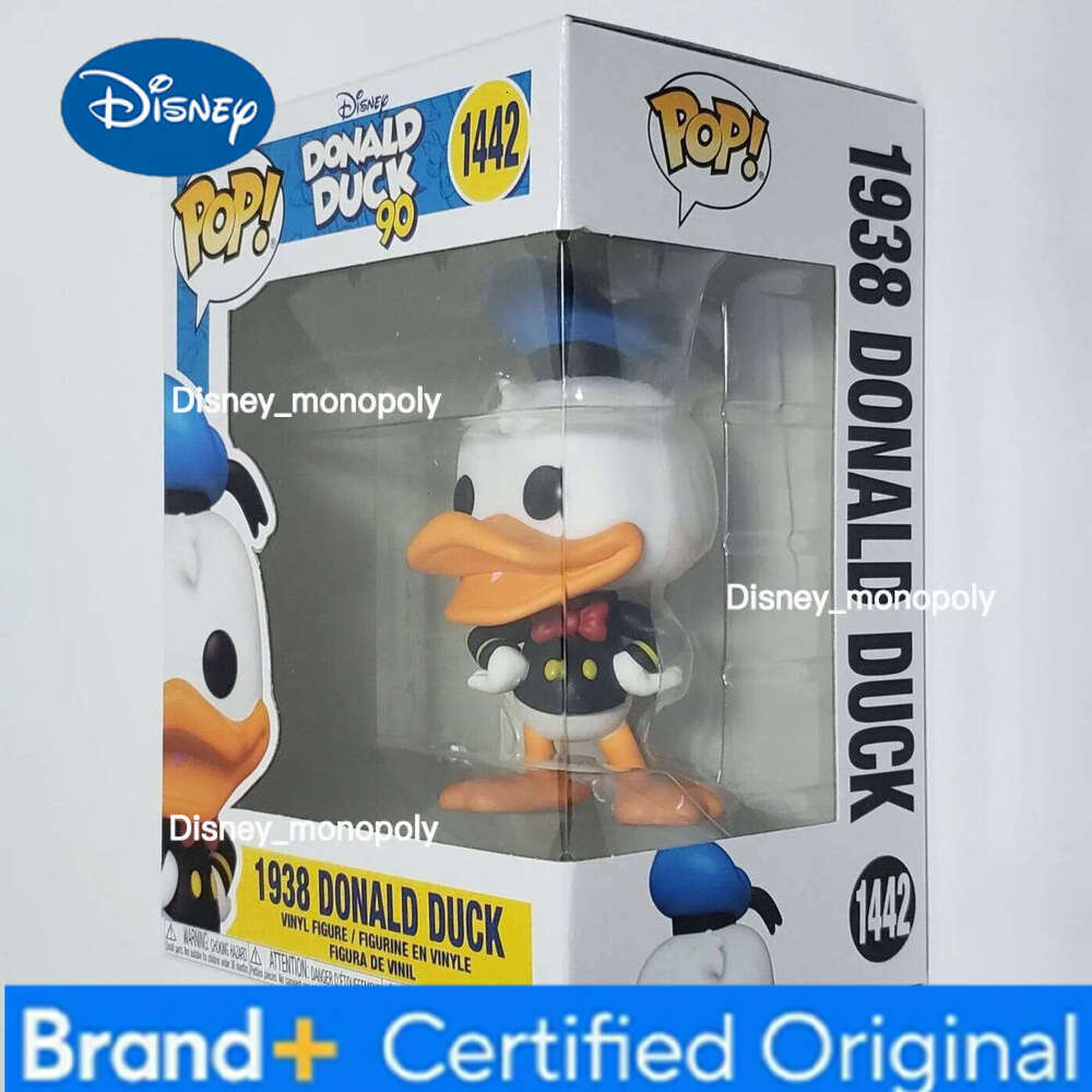 Disney Funko Pop 1938 Donald Duck Anime Figure #1442 1443 VINYL Figures Desktop Decoration Figurine Children's Model Toy Gift H260205