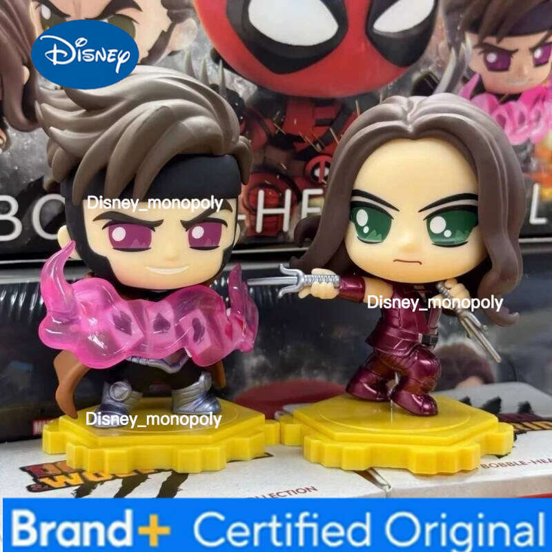 Disney Genuine Hot Toys Deadpool & Wolverine Cosbi Anime Blind Box Mini Figure Comics Collectible Movie Peripherals Ornament Gifts H260205