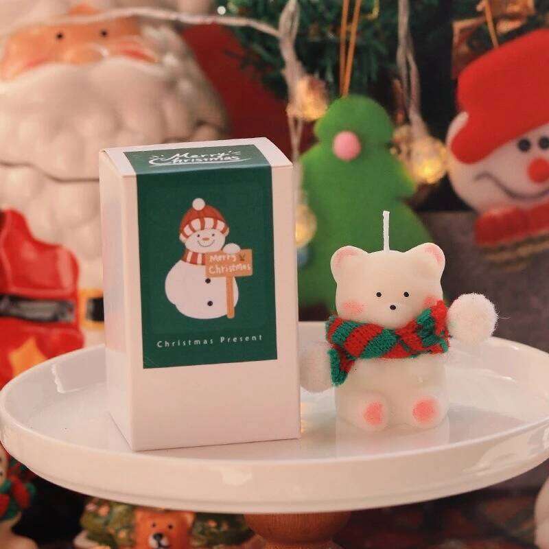 1pc Aromatherapy Candle Ornament Christmas Eve Bear Home Companion Gift S260204