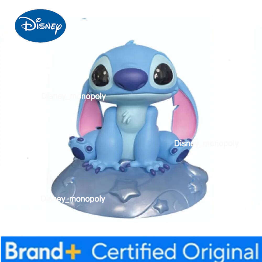 Disney MINISO Elf Hot Sale Star Baby Stitch Little Gold Handmade Vinyl PVC Doll Toy Children's Gift H260205