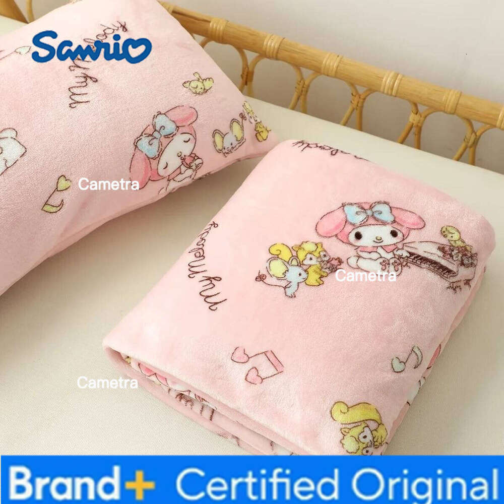 Sanrio Cute My Melody Warm Lovely Cartoon Printed For Office Dormitory Comfortable Nap Blanket Kawaii Sheet Girl H260205