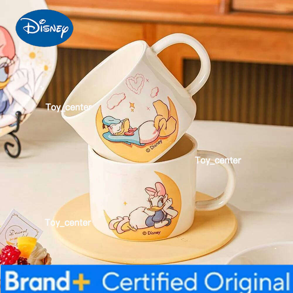 Disney Cartoon Cute Porcelain Mugs Creative Handgrip Ceramic Household Drinkware 350ml Breakfast Milk Coffee Mug Cups H260205