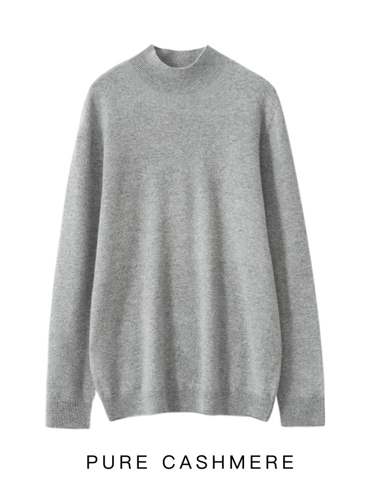 Mens 100 Merino Wool Mock Neck Pullover Soft Warm Jumpers Quality Cashmere Sweater Casual Smart Knitwear Basic Tops Clothi260127 - view 6