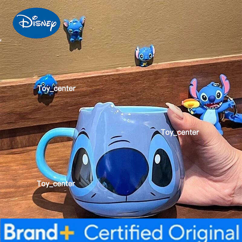 Disney Stitch New Cute Girl High-Looking Fashion Cartoon Creative Pattern Couple Milk Drinking Coffee Ceramic Mug Birthday Gift H260205