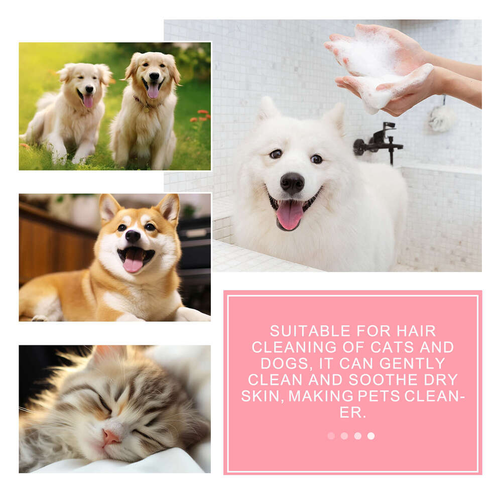 Yegbong Pet Relieves Itchy Skin Softens Fur for Cats Dogs, Mite Removal and Cleaning Soap S260203