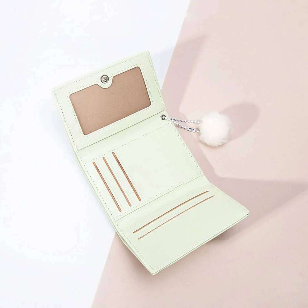 Cute Cartoon Rabbit Coin Purse Women Short Foldable PU Wallet Card Holder Girls Pink Clutch Bags Trendy Candy Color Wallets Z260205