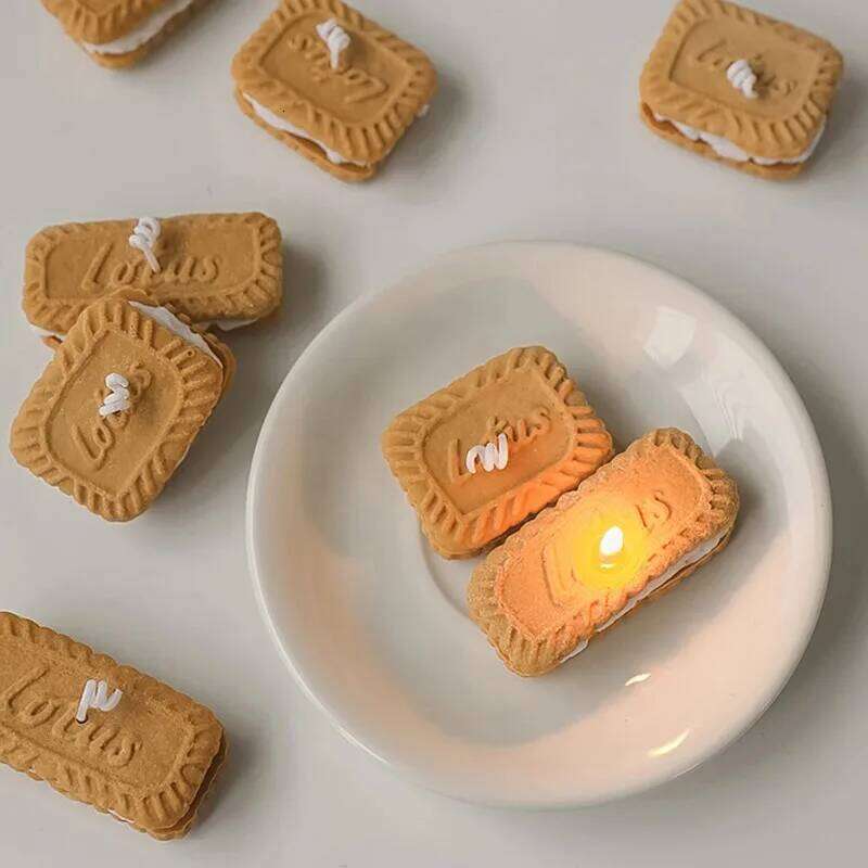 Creative Cookies Aromatherapy Candle Wedding Accompaniment Gifts Family Bedroom Decor S260204