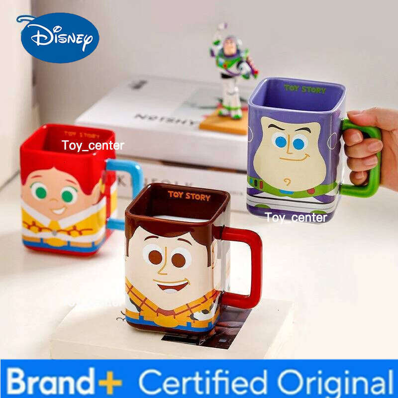 Disney Toy Story Buzz Lightyear Mugs Cartoon Woody Jessie Kawaii Ceramic Drink Water Children's Milk Coffee Mug Cup Gift H260205