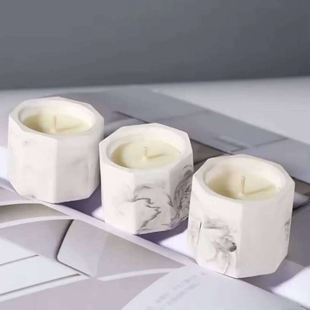 1pc Ins Style Marble Cup Candle - Handmade Soy Wax Aromatherapy, Non-Toxic Creative Gift for Home Party Wedding H260205
