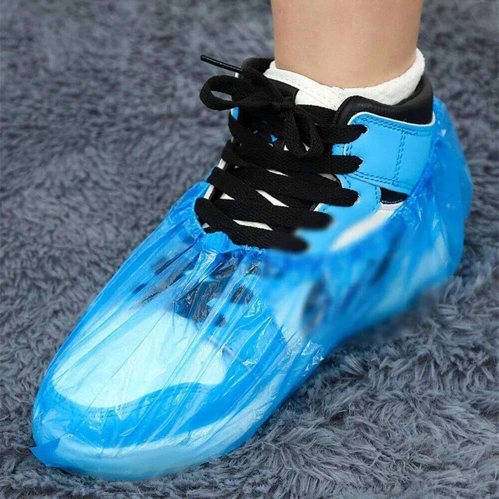 Plastic Disposable Overshoes Outdoor Rainy Day Carpet Cleaning Cover Waterproof Shoe Covers S260204 64f
