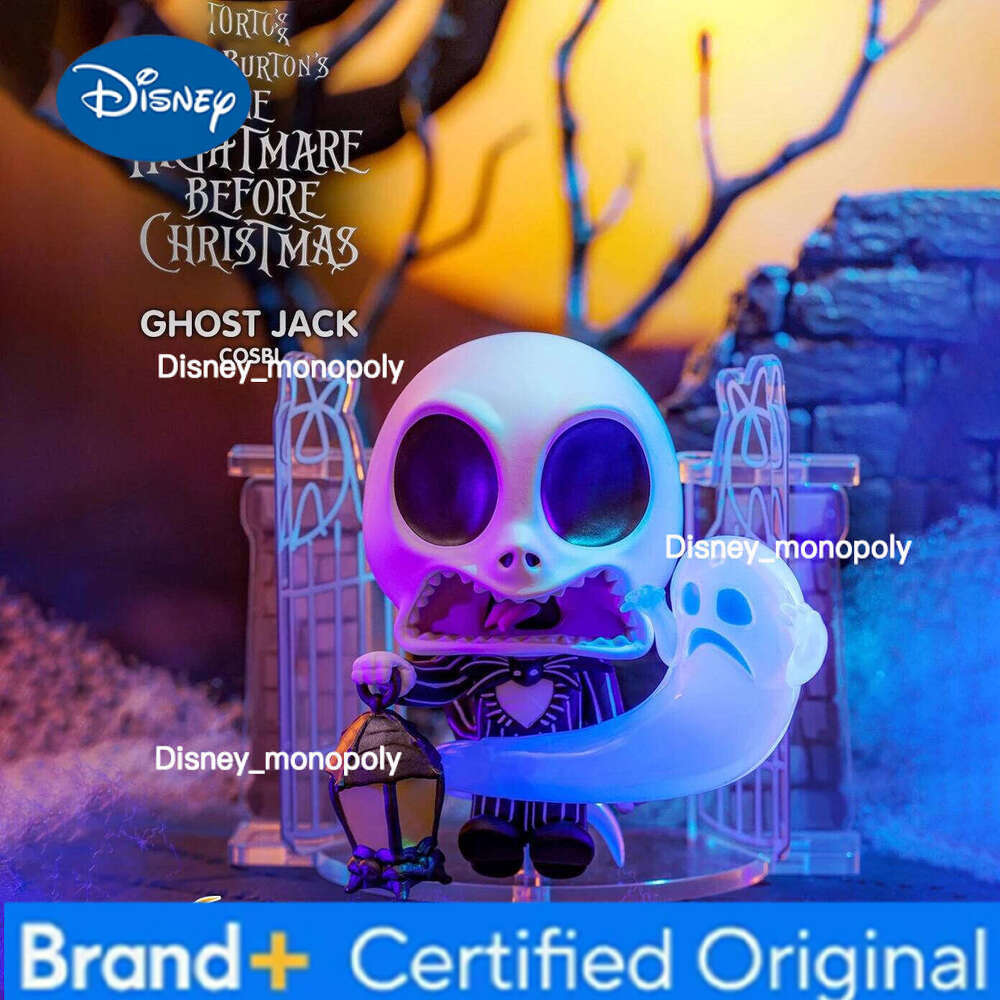 Disney New Hot The Nightmare Before Christmas V3 Cosbi Collectible Jack Skellington Figures Blind Box Halloween Gift Surprise Toys H260205