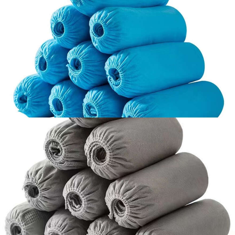 Disposable 100PCS Shoe Boot Covers Non Slip Waterproof One Size Fits Most for Carpet Indoors Garden Booties S260204c'c'c