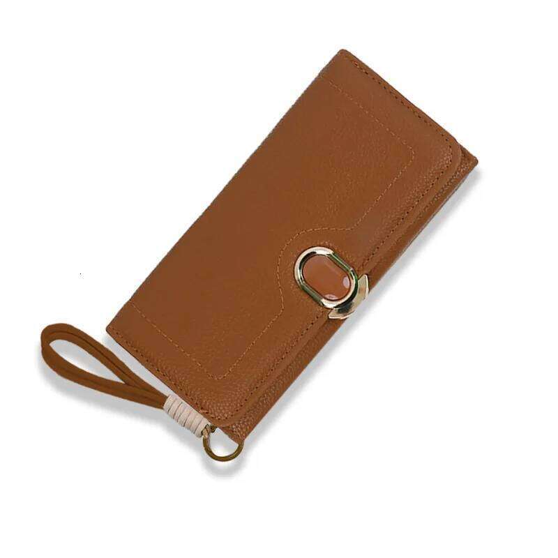 New Fashion Large Capacity Women Clutch Zipper Solid Color Coin Purse PU Leather Card Holders Female Tri-fold Long Wallet Z260205