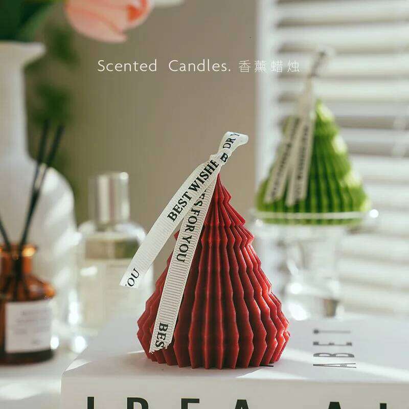 Cute Tree Shaped Aromatherapy Party Fragrance Decoration Diy Candle Creative Christmas Birthday Gift S260204