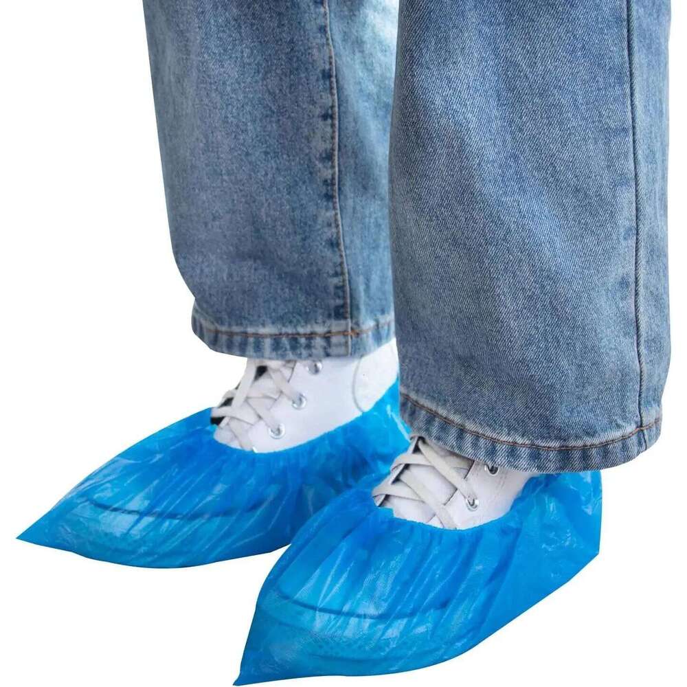 100-500PCS Portable Waterproof Boot Plastic non-slip Wear Disposable Overshoes Rain Shoe Covers Mud-proof S260204