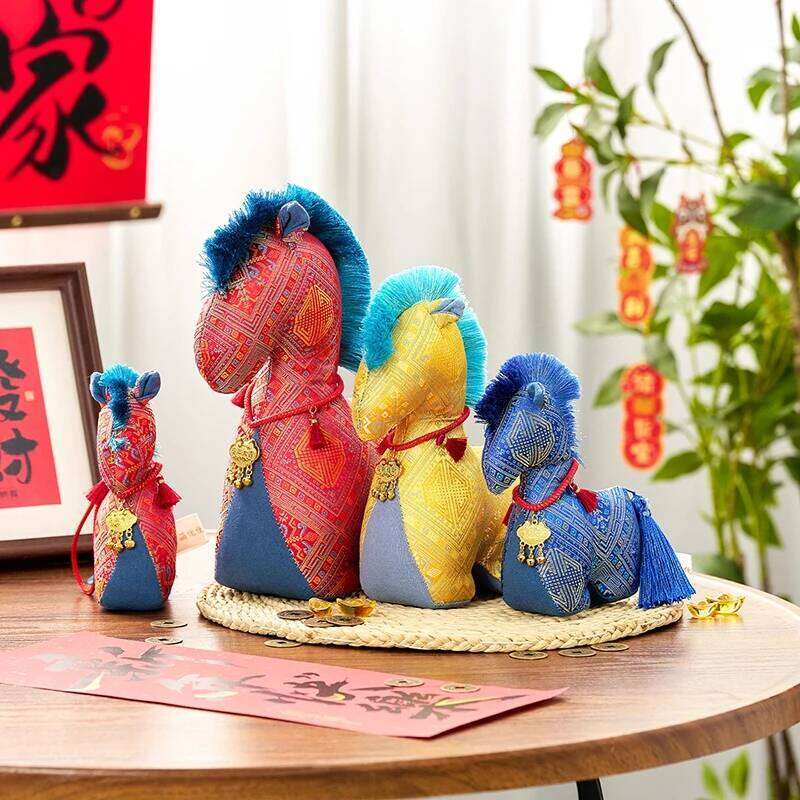 2026 Horse Decorations Lunar New Year Lucky Mascot Desktop Ornament Spring Festival Home Decor Party Gifts S260204