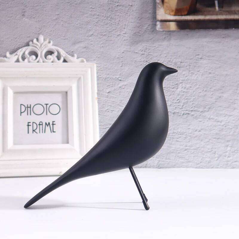 Nordic Style Minimalist Bird Sculpture, Office, Living Room, Bedroom Decoration Ornament, Resin Craft Artwork. S260204
