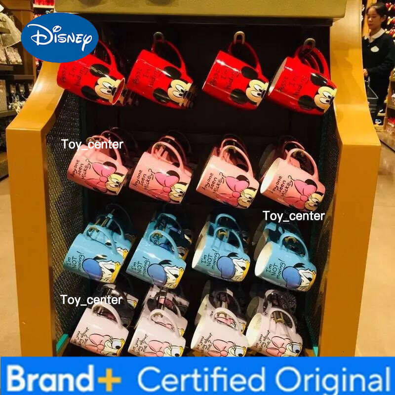 Disney In Stock Authentic Ceramic Mug Mickey Winnie Donald Duck Daisy Coffee Cup Office Home Drinkware Gift H260205