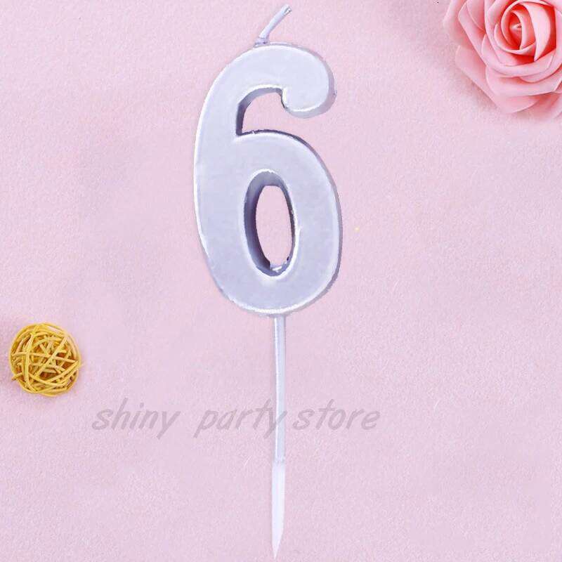 Golden Number With Letter Birthday Gold Plated Cake PVC Box Creative Decoration Candle Manufacturer Wholesale S260204