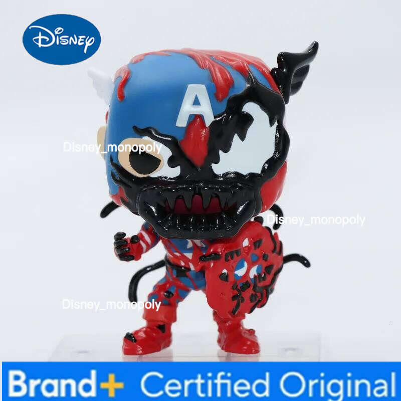 Disney Funko Pop Original MARVEL CARNAGE CAPTAIN AMERICA #1436 Action Figure Doll Toys Gift for Boys Collectible Desktop Model Decor H2602051