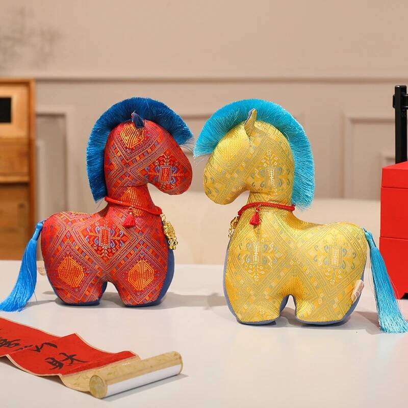 2026 Horse Decorations Lunar New Year Lucky Mascot Desktop Ornament Spring Festival Home Decor Party Gifts S260204