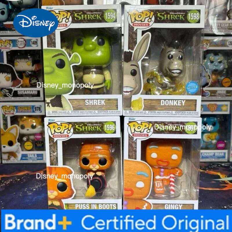 Disney Shrek Funko Pop Official Genuine Action Model #1594 Vinyl Sculpture Doll Limited Edition Collection Desktop Decoration Gift H260205