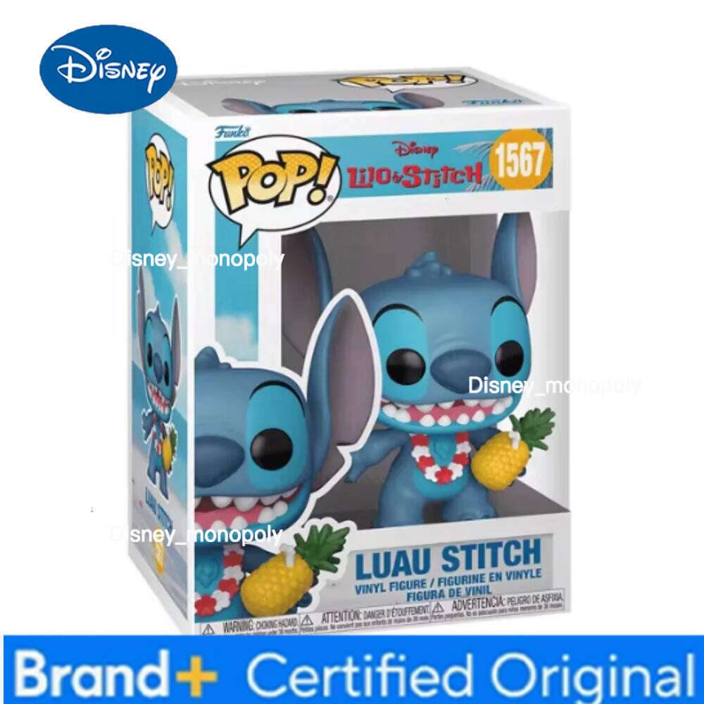 Disney In Stock Funko POP Lilo & Stitch Angel Action Figures Toy Collection Gift for Birthday H260205