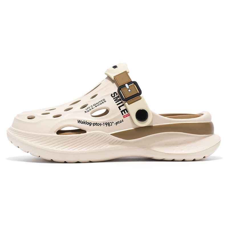 Hot new free shipping designer slippers for mens womens flat slippers white green black grey khaki Fashionable Versatile Outdoor Casual Slippers