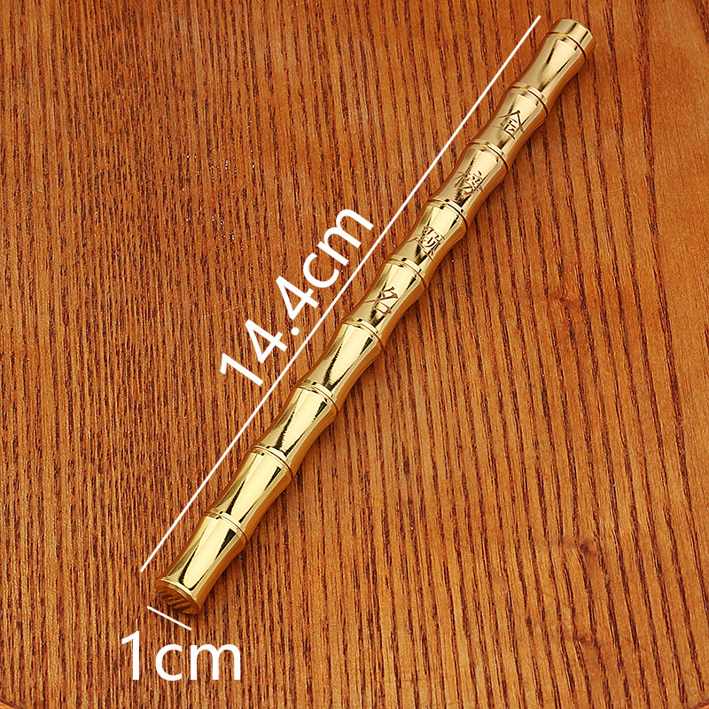 Bestseller Vintage Bamboo Pure Brass Metal Barrel Neutral Business Signature Pen Student Personalized Stationery Engravable ddmySat
