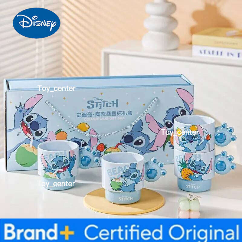 Disney Stitch Mug Office Coffee Stackable Ceramics Mugs High Value Couple Cups Student Hot Water Cup Festival Gift H260205