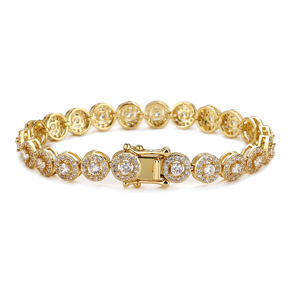 European and American Cross-Border Light Luxury Full Inlaid Zircon Bracelet for Women, Personalized Vintage Elegant Socialite Best Friend Jewelry - view 4