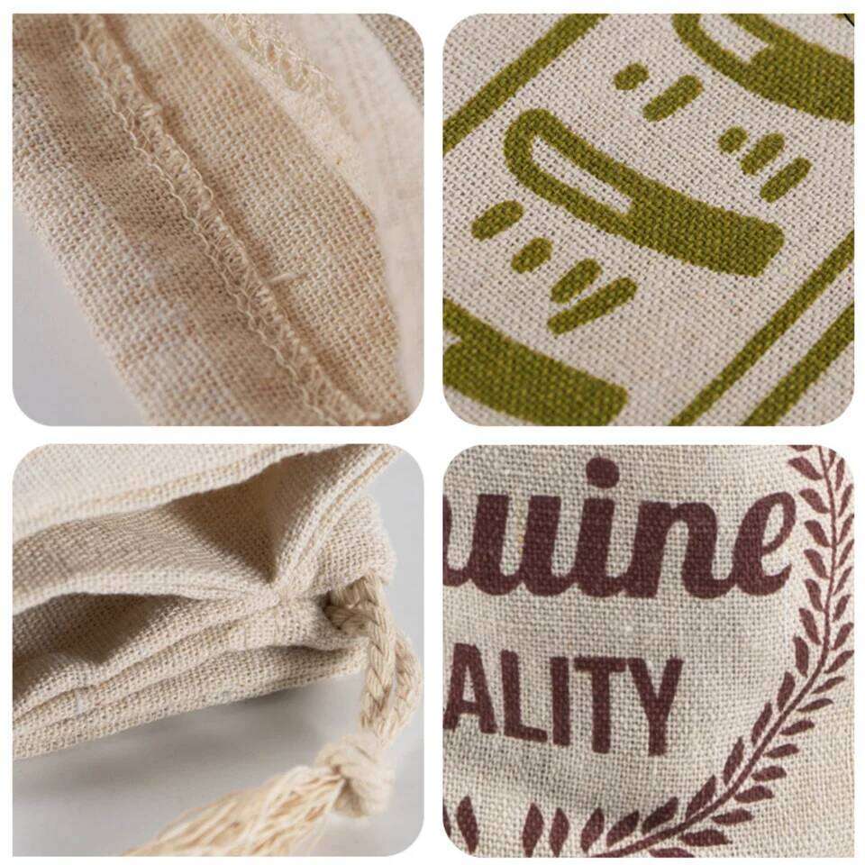 Reusable Drawstring Loaf Homemade Artisan Storage Bag Linen Bread Bags For Baguette