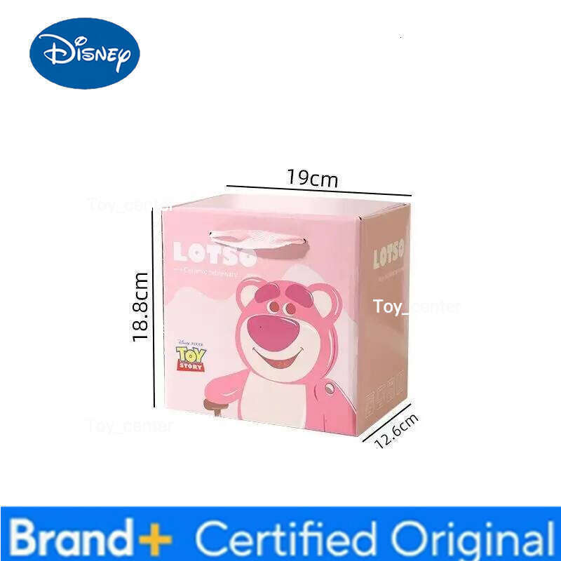 Disney 2025 New Strawberry Bear Water Big Belly Cup Box For Women'S Christmas Birthday Gift Ceramic Mug H260205