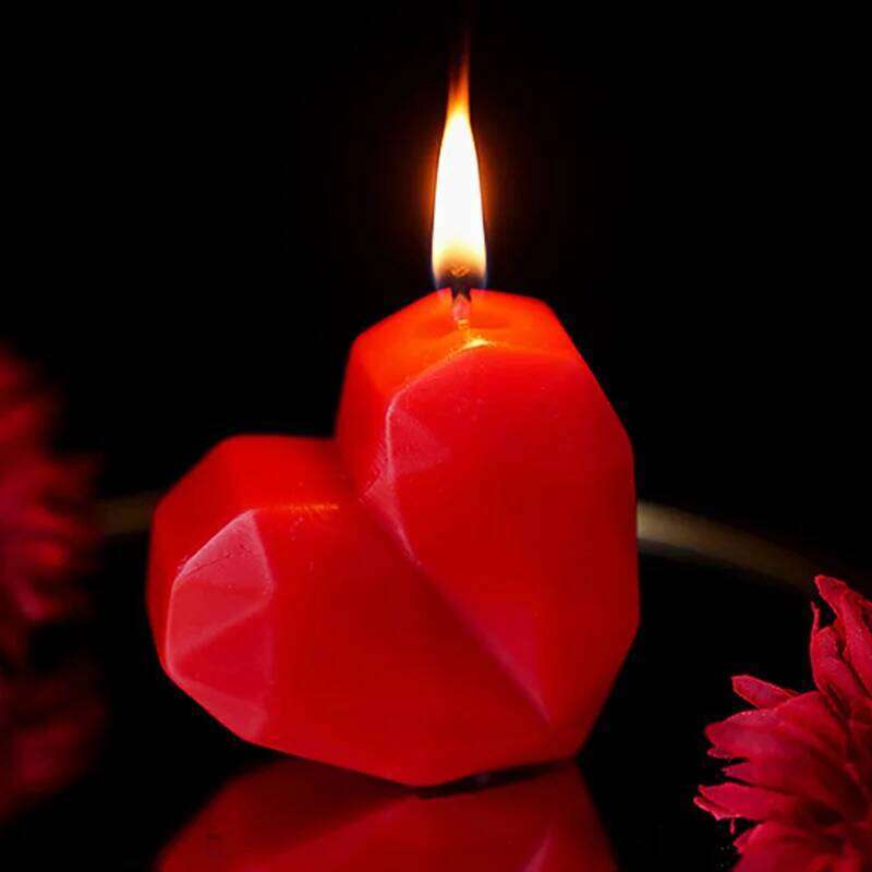Red Heart-shaped Scented Candles with Box Aromatherapy Wax Love Irregular Candle Wedding Valentine's Day Gift Home Decoration S260204