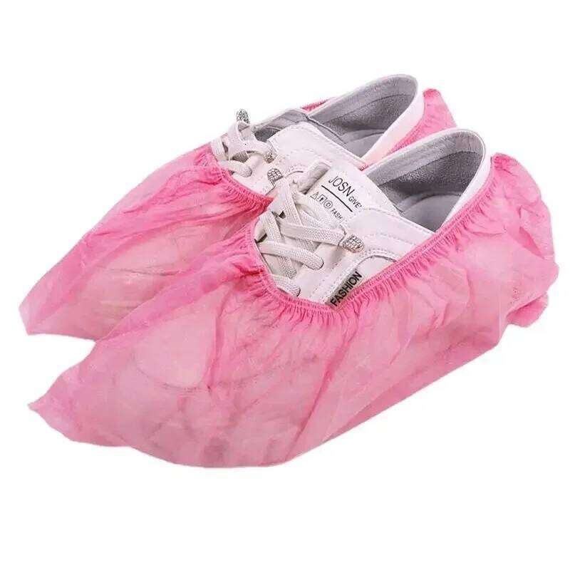Disposable 100PCS Non-Slip Boot Durable Shoe Booties Covers for Indoor Home Construction Carpet Floor Travel S260204