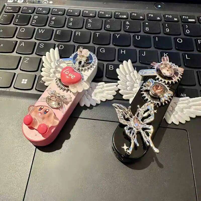 Original Handmade Gear Windproof Angel Goth Y2k Niche Lighter For Girls As A Gift S260207