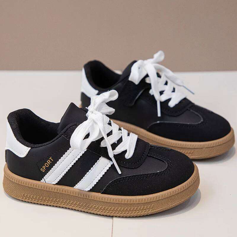 Children Tennis Shoes New Simple Kids for Girls Patchwork Boys Causal School Running Sneakers Non-slip 26Y0205