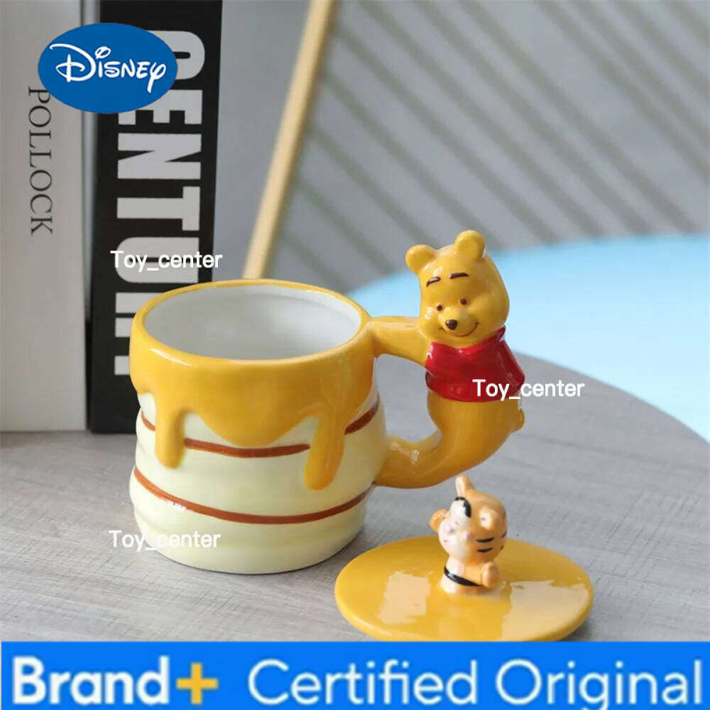 Disney Tigger Winnie the Pooh Lidded Creative Design Unique Shape Water Colorful Cartoon Style Mug for Home Office Cup H260205