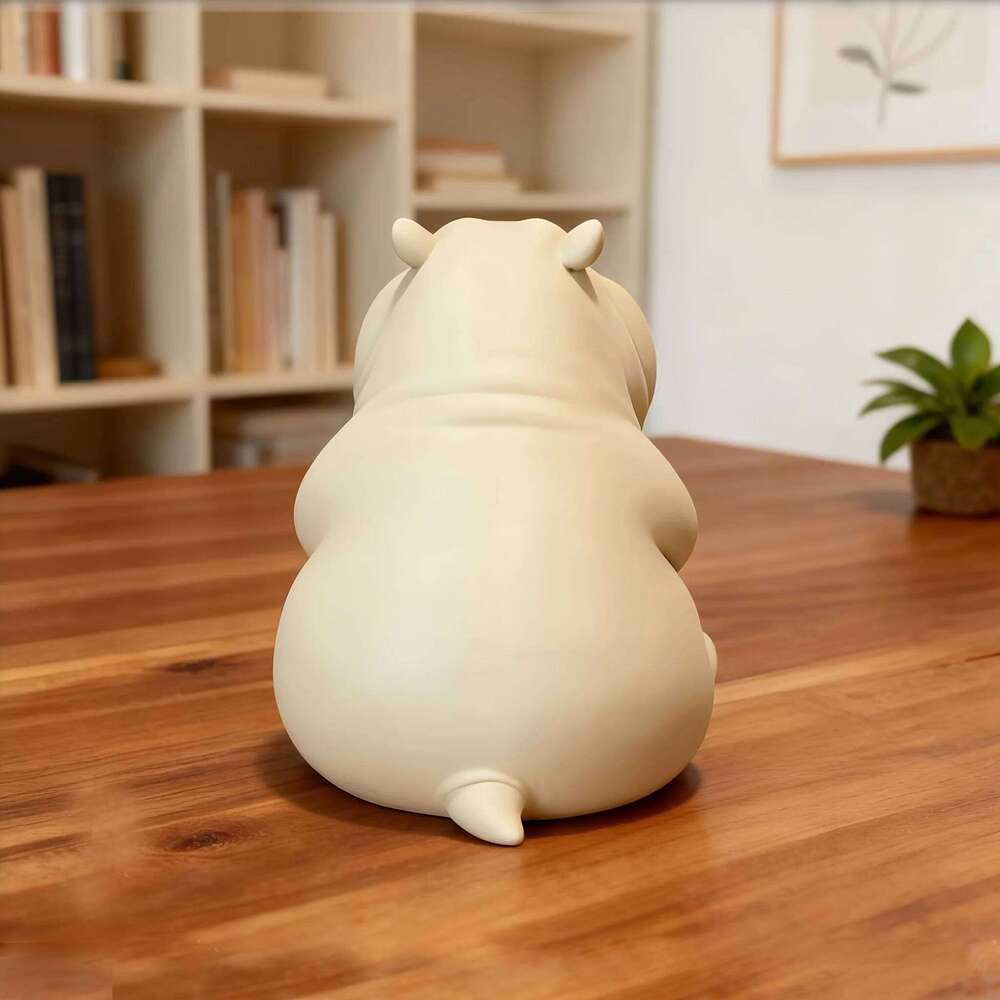 3D Printed Angry Hippo Dashboard Ornament - Durable Plastic Decor for Halloween & Christmas, Home Desk or Party S260204