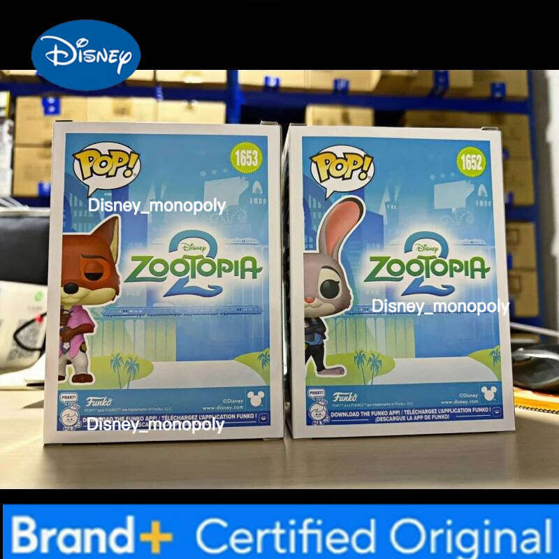 Disney Funko Pop Original Zootopia 2 Judy Hopps Rabbit Officer & Nick Wilde Fox Collectible Figurine Decorative Gift Boys Girls H2602051