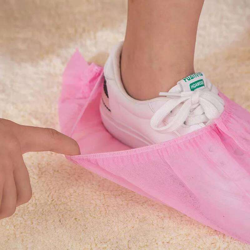 100PCS Disposable Shoe Covers Non Slip Overshoes Dustproof Durable Booties Protectors for Workplace Outdoor Rainy Carpet Floor S260204