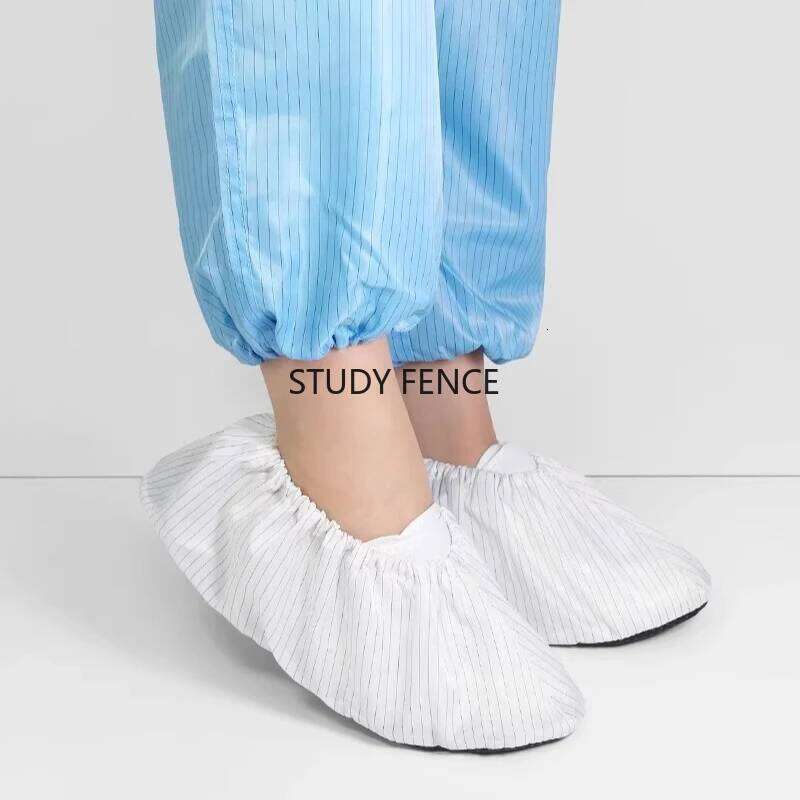 5 Pairs Plastic Anti-static Clean Room Workshop Shoe Covers Anti-slip Foot Cover Reusable Household Daily Necessities S260204