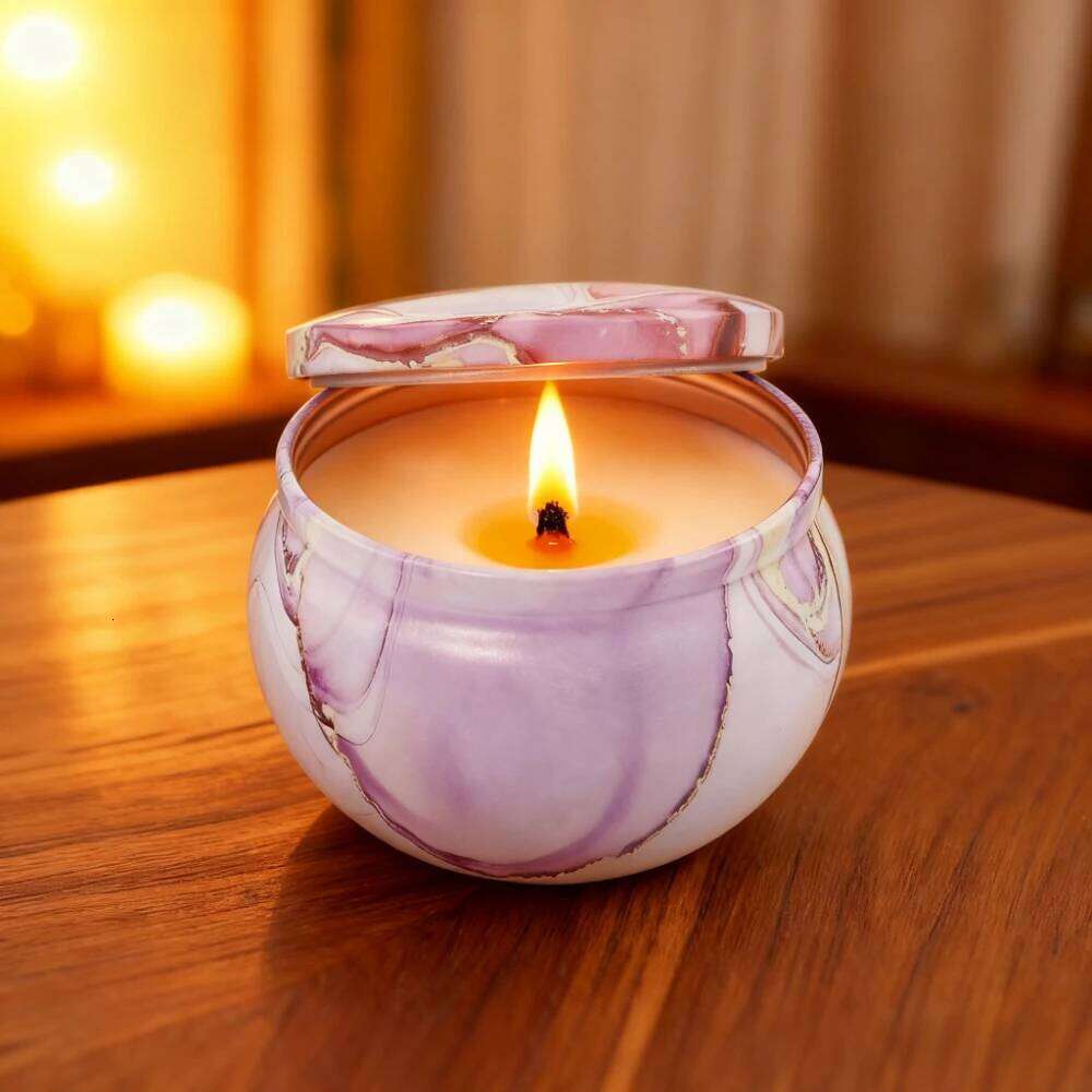 4.4oz Exotic Totem Tea, Candy Aromatherapy Candle Jar, Made of Tinplate, Mini Jar H260205