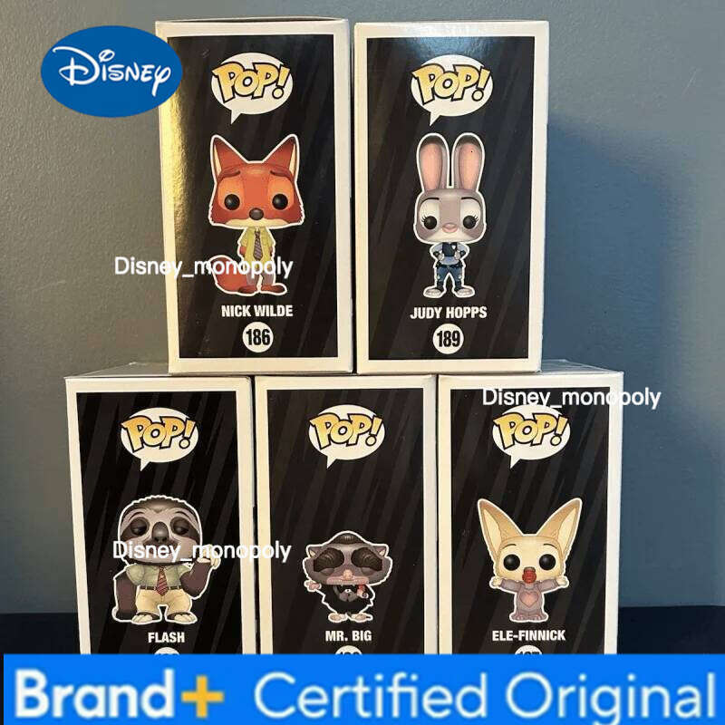 Disney Funko Pop! Nick Wilde Zootopia Judy Hopps Flash Action Figures Limited Edition Statue Doll Model Toys Vinyl Figure Children Gift H260205