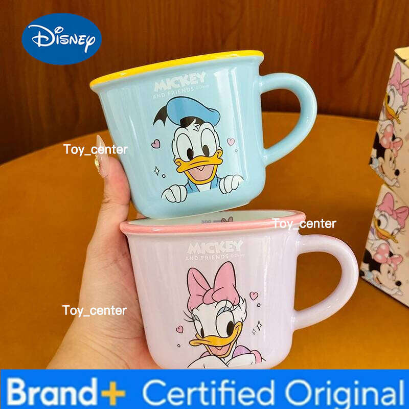 Disney Mickey Mouse Measuring Ceramic Mug 300ml With ML Markings Cute Cups Set Coffee & Milk Cartoon Home Drinkware H260205