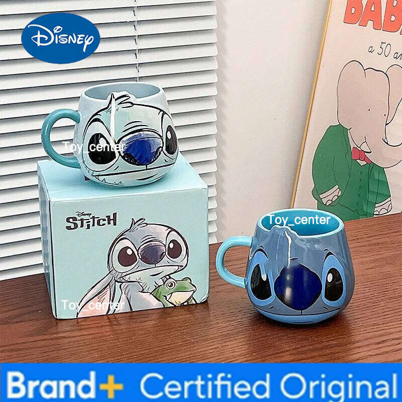 Disney Stitch Character Ceramic Mug 530ml Home And Office Use Water Cups Adorable Creative Coffee Mugs Birthday Souvenir Gift H260205