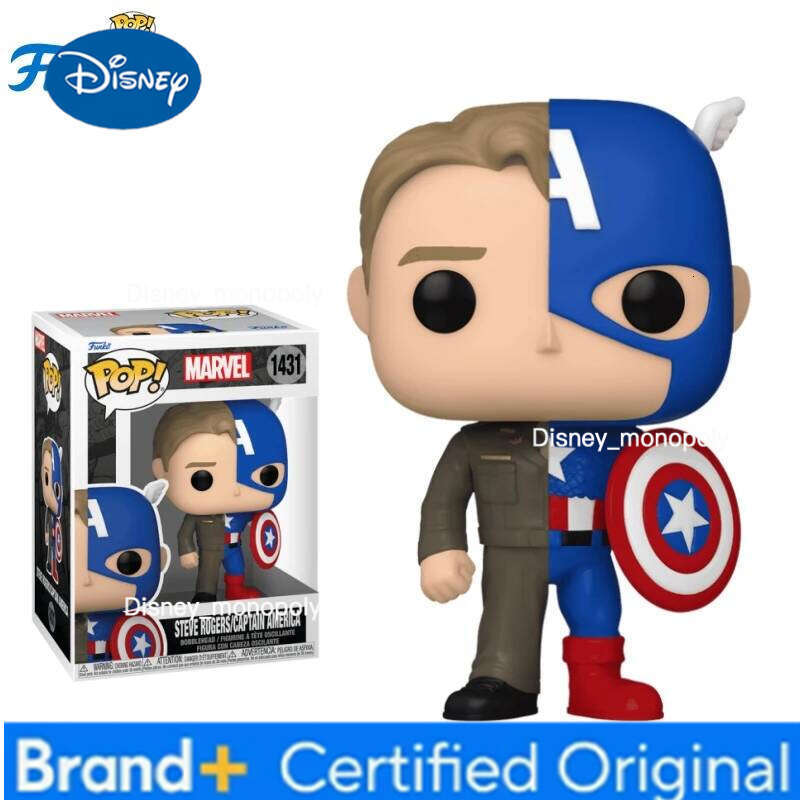 Disney Marvel Funko Pop Comics&Superheroes Peter Parker/Spider-Man Steve Rogers/Captain Toys for Boys Gift Collectible Model Ornaments H260205