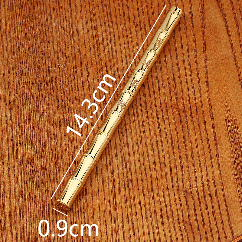 Bestseller Vintage Bamboo Pure Brass Metal Barrel Neutral Business Signature Pen Student Personalized Stationery Engravable ddmySat