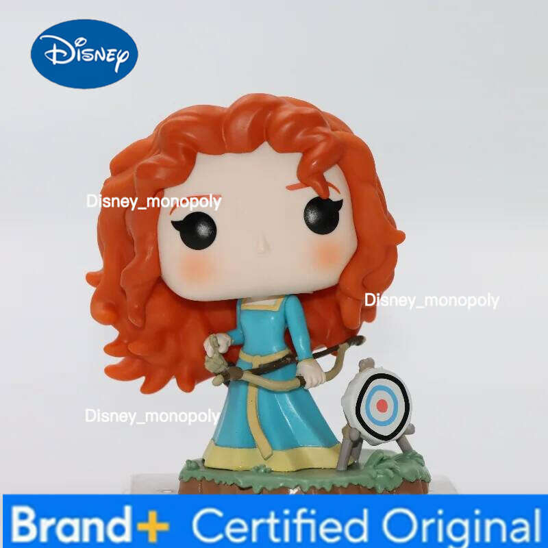 Disney Original Funko Pop Princess Brave Merida Anime Action Figure Vinyl Figurine Model Toy Gift Collectible Desk Decor H260205